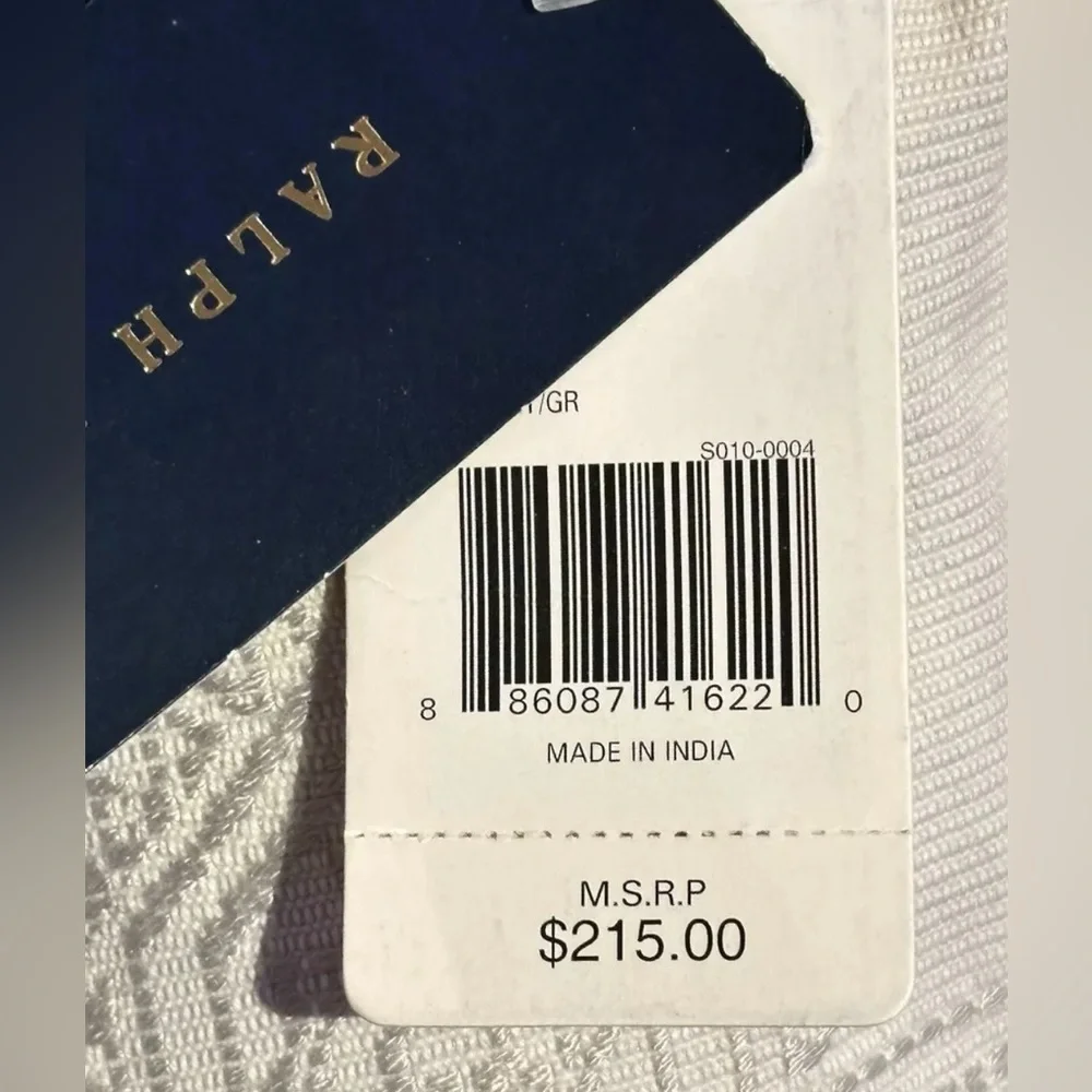 $215 NEW RALPH LAUREN HOME THROW PILLOW WOVEN ON BOTH SIDES 15 X 20 BED SOFA…
